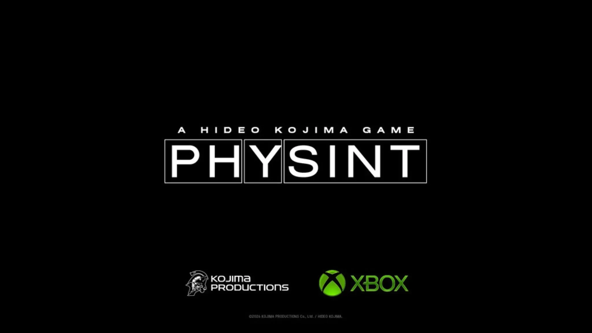 Xbox assume parceria com Kojima para desenvolvimento de PHYSINT
