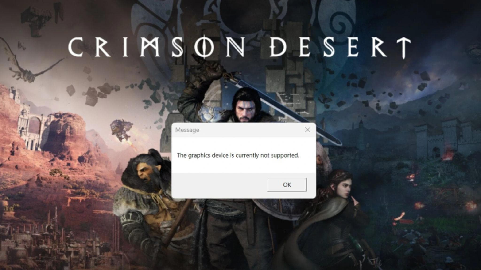 Crimson Desert não roda em GPUs Intel